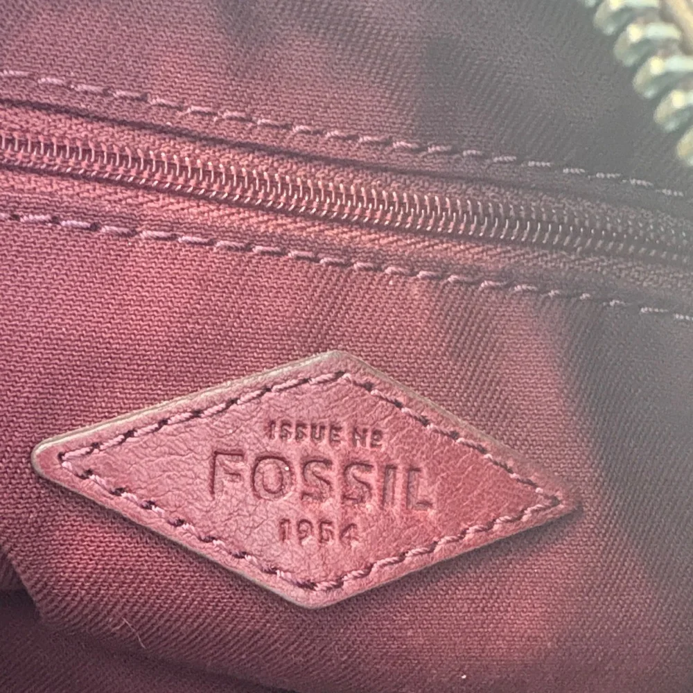 Fossil Dawson Crossbody Bag Red Multicolor Leather‎ Patchwork